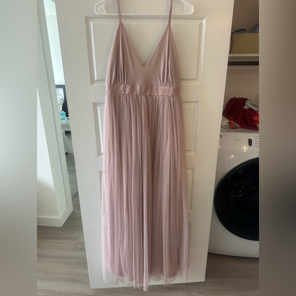 Naya Blush Pink Spaghetti-Strap Maxi Dress